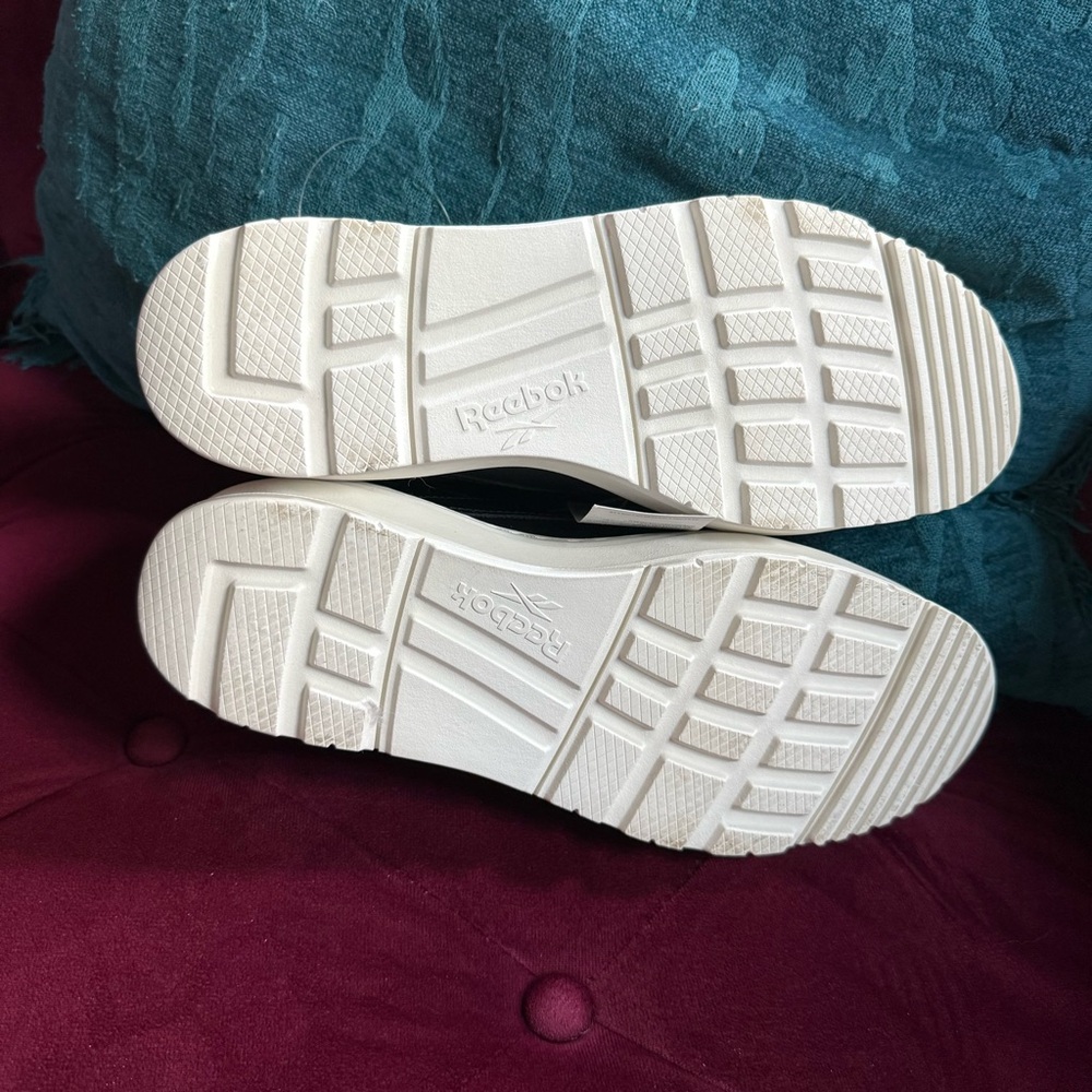 Reebok - Club C Double Geo Platform Sneaker - Black/White - Women’s 8 - Picture 6 of 9
